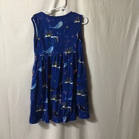 Girls Hanna Andersson Mermaid Sea Cotton Tank Dress 110 5 Aquarium  Resort Beach - Picture 4 of 7